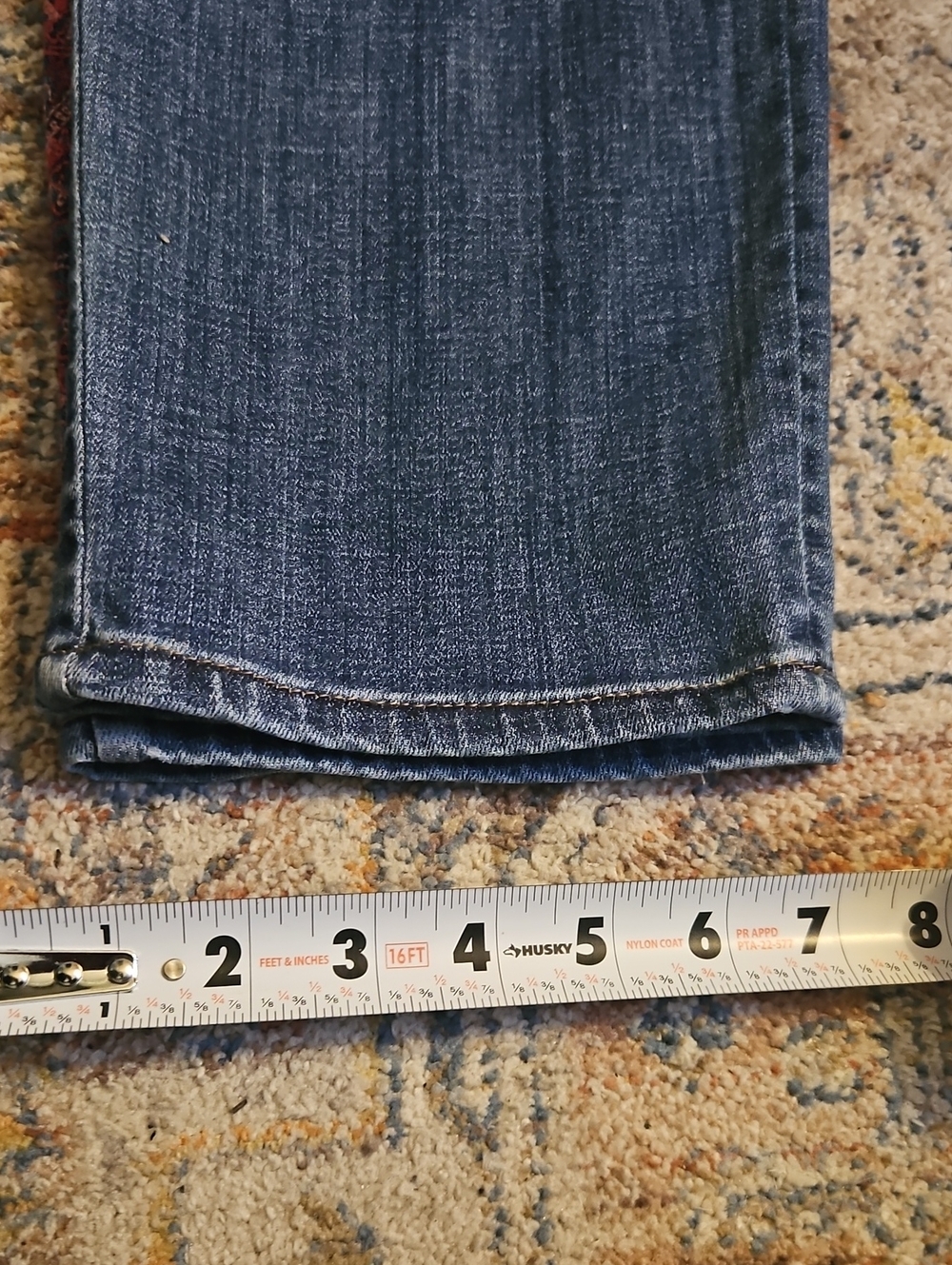 Chico's So Slimming Girlfriend Jeans Size 2 (US 12) Embroidered Boho Ankle - Picture 13 of 13